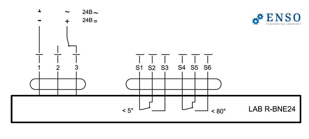 Схема подключения привода BNE24