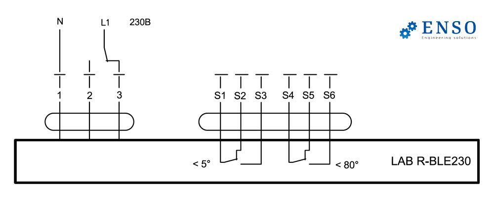 Схема подключения электропривода BLE230