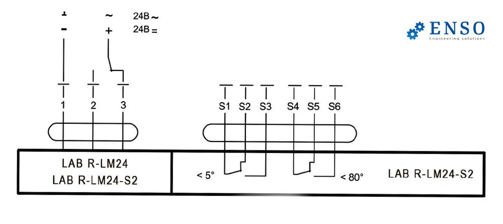 привод LM24 схема подключения